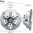 thumbnail image 4 of 10L0L 8" Golf Cart Wheel Cover Hub Caps Fit for Yamaha EZGO TXT Club Car Golf Cart Accessories ,Chrome, 4 of 9