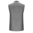 thumbnail image 5 of Dvprdro Fashion Causal Buttons Sleeveless Tank Tops for Men Summer Solid Casual Loose Comfortable T-Shirt Blouse, 5 of 7