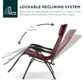 thumbnail image 5 of Best Choice Products Oversized Zero Gravity Chair, Folding Outdoor Patio Recliner w/ Cup Holder - Burgundy, 5 of 8