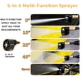 thumbnail image 3 of CNKOO High-Pressure Car Wash Nozzle  Adjustable 0° 15° 25° 40° Spray Patterns  Manual Rotation  1/4” Quick Connect  4000 PSI Metal Washer Sprayer ZZZ, 3 of 5