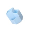 thumbnail image 1 of Injueey Portalápices giratorio, caja de almacenamiento de lápices, soporte de plástico, organizador de maquillaje de escritorio, gran Almacenamiento y organización del hogar Azul/Sin pegatina, 1 of 6
