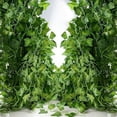 thumbnail image 2 of 12 piezas de 2 m de plantas de hiedra artificial para exteriores, guirnalda de hojas de follaje artificial de hiedra falsa, decoración interior para bodas, balcones, cocinas, jardines y oficinas, 2 of 5