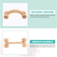 thumbnail image 4 of Rodillo de masaje de madera, masajeador doméstico, rodillo de acupresión, rodillo de madera curvo, herramienta de masaje de cuerpo completo para cuello, hombros y relajación muscular (color madera)., 4 of 8