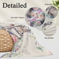 thumbnail image 2 of Bunny Easter Pillow Covers, Linen Long Throw Pillow Case, Eucalyptus Leaves Spring Floral Eggs Rustic Holiday Pillow Protector Decorative Cushion Cover for Living Room/Bedroom 20" x 30", 2 of 8