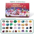 thumbnail image 4 of Horivan Natural Crystal Advent Calendar with 24 Unique Gemstones for Holiday Countdown, Christmas Gift for Adults, Mindfulness Collection & Home Decor, 4 of 5
