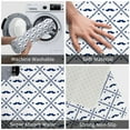 thumbnail image 4 of Haiem Hipster Mustache Front Door Mat Indoor Outdoor Entrance, Waterproof All-Season, All-Weather Doormat, Durable Flannel Fabric, Fade Resistant, Low Profile, 16x24in, 4 of 9