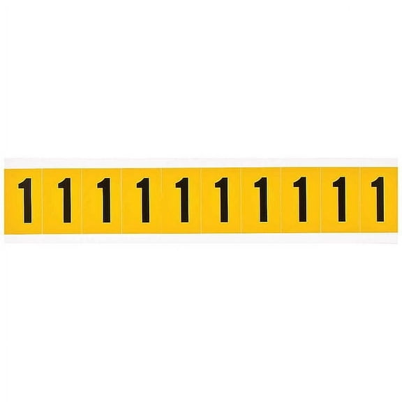 Brady Number Label,1in.H Character,Vinyl 1530-1