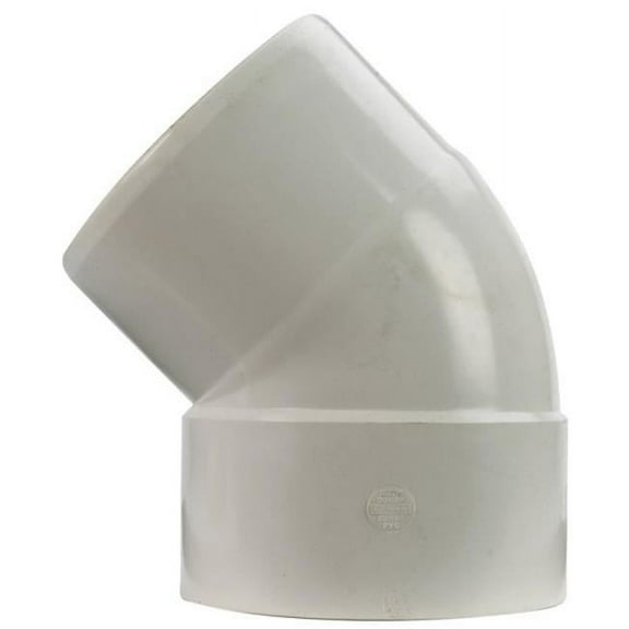 Plastic Trends 6 in. Hub x 6 in. Dia. Spigot PVC Elbow