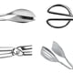 thumbnail image 4 of Stainless Steel Kitchen Tongs, 2 Pieces Stainless Steel Salad Tongs, Salad Tongs, Buffet Tongs, Salad Buffet Tongs (silver), 4 of 5