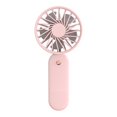thumbnail image 2 of portátil recargable Mini ventilador de mano Ventilador de refrigeración personal Habitación para libre Oficina Dormitorio Campament Rosa 5x2x1 pulgadas perfecl Ventilador de refrigeración portátil, 2 of 8