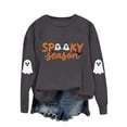 thumbnail image 2 of Kukoosong Women's Halloween Sweatshirts Oversized Loose Crewneck Pullover Sweater, 2 of 6