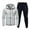 Light Gray, variant on SGMVNU Men's Jogging Tracksuit Set Men's Zipper Hoodie Casual Hooded Sweatshirt Two Piece Suit Sport Comfort Suit Sets for Fall Winter(White, XL)