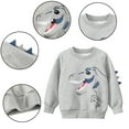 thumbnail image 4 of Esaierr Kids Baby Fall Winter Fleece Sweatshirt for Boys,Toddler Warm Dinosaur Print Sweatsuit Toddler Round Neck Long Sleeve Pullover for 1-9 Years, 4 of 8