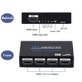thumbnail image 3 of Divisor HDMI 1x4 ENBUER compatible con 3D y 4K color Negro, 3 of 3