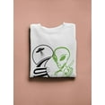 thumbnail image 3 of Ufo Alien Sweatshirt Women -SPIdeals Designs, Female XX-Large, 3 of 4