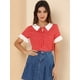 thumbnail image 3 of Blusa de lunares Allegra K Corazón rojo M, 3 of 6