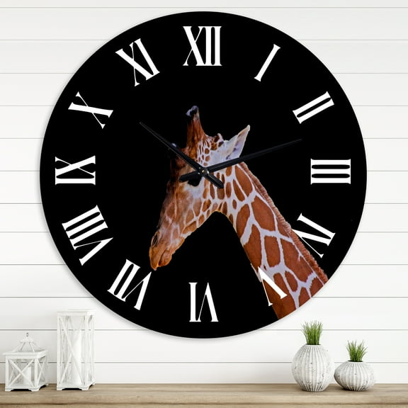 Designart 1 in Quartz Farmhouse Wall Clock
