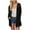 Black, variant on Women's Lightweight Cardigan Summer Long Open Front Button Down Trendy Loose Outwear with Pockets (Navy, S)