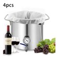 thumbnail image 3 of 4 Pack Brew Bags -Reusable Mesh Bag for Fruit Cider Grape Wine Press Drawstring Straining Brew in a Bag 38X42cm, 3 of 8