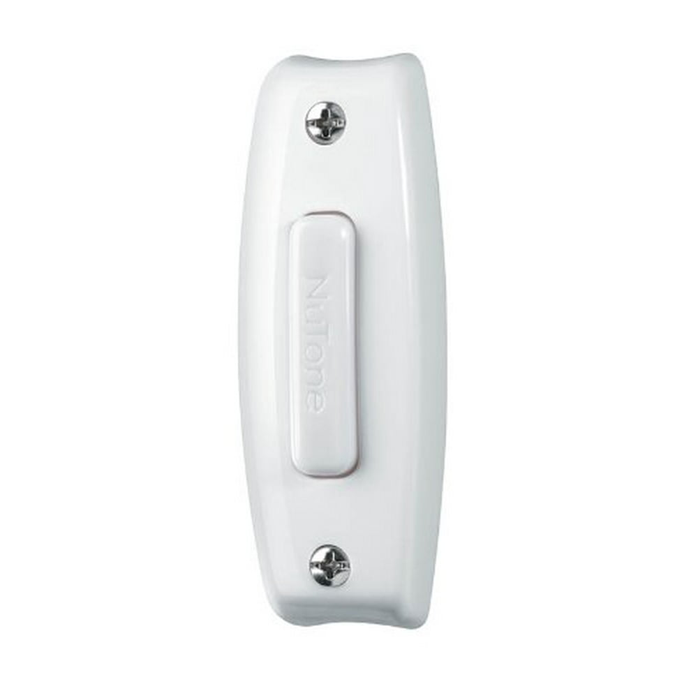 NuTone PB7LWH Wired OneLighted Door Chime Push Button, White Walmart