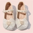thumbnail image 7 of Girls Soft Sole Princess Bow Ballet Flats Flat Bottomed Toddler Shoes, 7 of 7