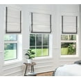 thumbnail image 4 of 100% Blackout Cordless Roman Shades with Ribbon Border, Premium Blind for Windows, 4 of 7