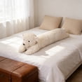 thumbnail image 5 of ICQOVD Bear Long Cushion Plush Backrest Pillow, 5 of 5