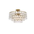 thumbnail image 3 of Elegant Lighting Mila Support Affleurant 20 Pouces en Laiton, 3 of 4