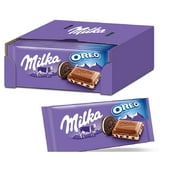 Milka Alpine Milk Chocolate with Oreo, 3.53 oz. Bars (Pack of 20)