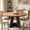 Black Brown, variant on Fnova 47" Round Dining Table for 4 People, Modern Farmhouse Wooden Kitchen Table, Walnut (Chairs Not Included)