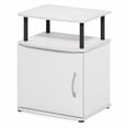 thumbnail image 5 of Furinno JAYA Side Table 2-Tier Shelf w/ Door Cabinet Night Stand White, 5 of 6