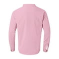 thumbnail image 4 of ZZHZGZ Fourth of July V Neck T Shirts Men Men's Long Sleeve Shirt Casual Solid Holiday Cardigan Shirts Tops Fourth of July Mens Graphic Tees Xxxl, 4 of 4