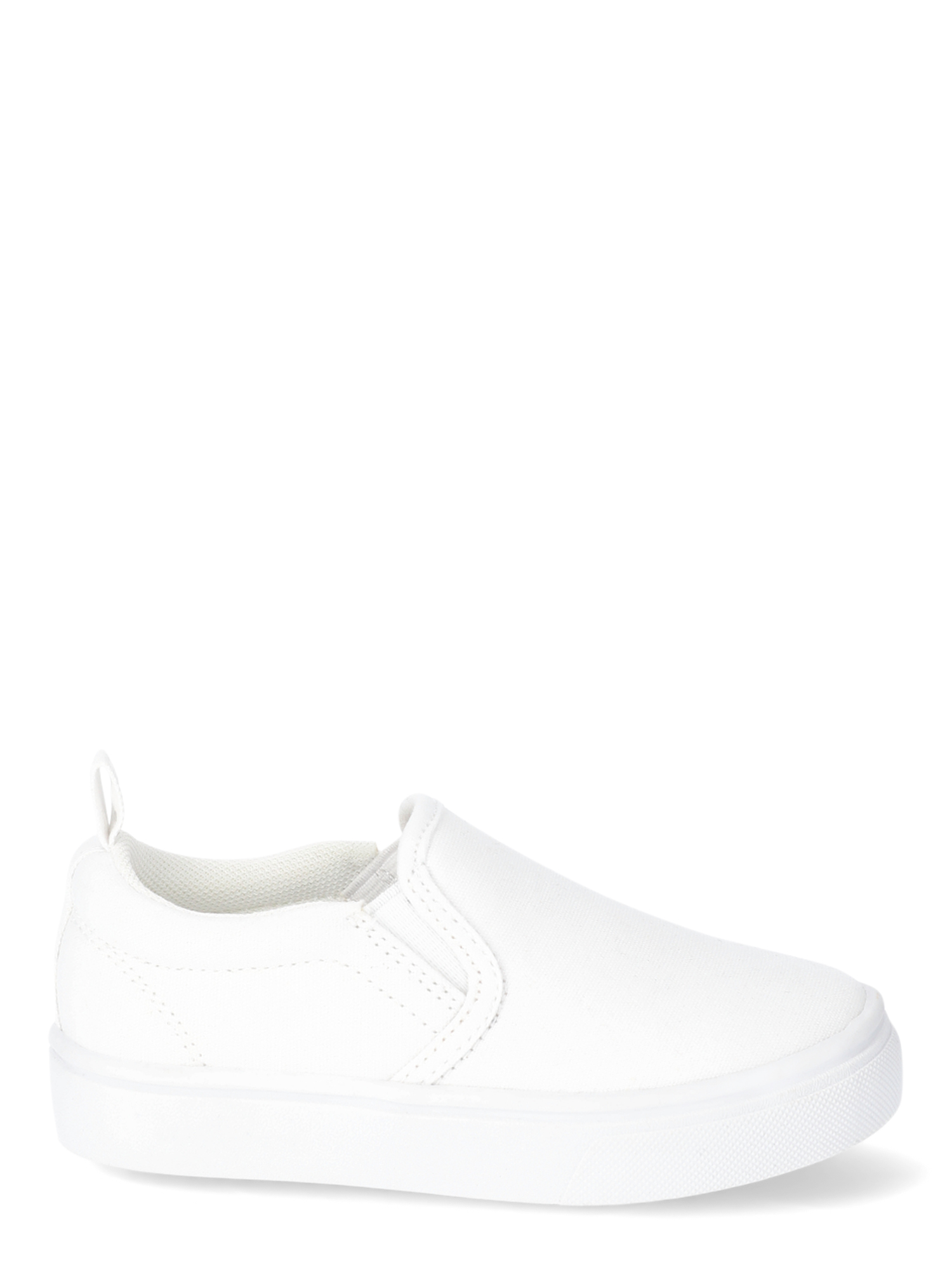 Wonder Nation Girls Slip-On Sneakers, White photo 3