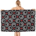 thumbnail image 2 of Yibo Paw Print l Bath Towel Quick Dry Pool Towel Shower Towel for Bathroom Outdoor, 2 of 9
