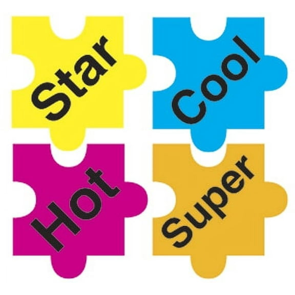 T-46081 - Puzzle Praisers superShapes Stickers by Trend Enterprises Inc.