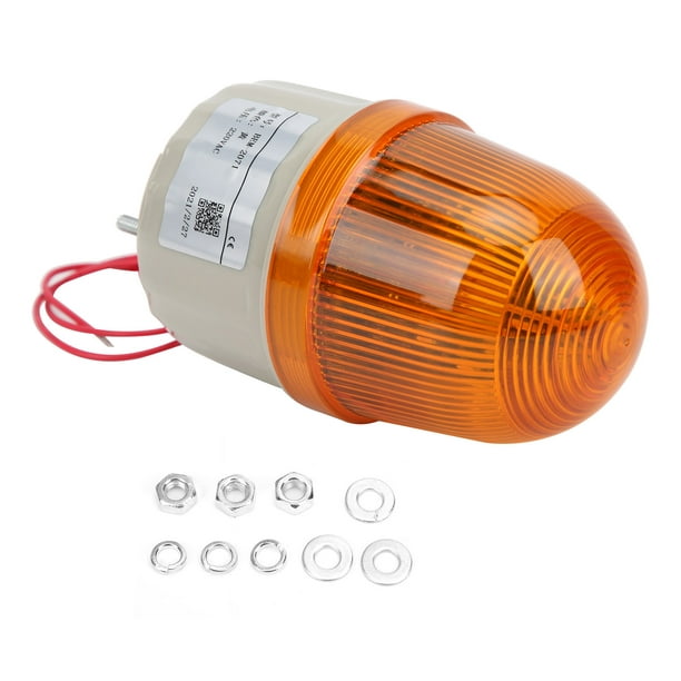 Lampe témoin LED 220VAC blanc 8 mm métallique 10 unités