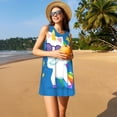 thumbnail image 3 of Disketp Cool Unicorn Star Golden for Women's Sleeveless Dress Womens Summer Dresses Beach Casual Loose Dress, 3 of 7