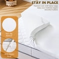 thumbnail image 6 of CONCETTA 3 inch Queen Gel Memory Foam Mattress Topper Queen Size, Bed Topper with Removable Soft Cover, White, 6 of 7