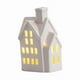 thumbnail image 4 of Casa de pueblo navideña de cerámica, decorativa, pequeña casa de porcelana con luz LED, para Estilo E, 4 of 9