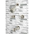 thumbnail image 2 of Kingston Brass KBX8146BX Metropolitan Two-Handle Tub and Shower Faucet, Polished Nickel, 2 of 5