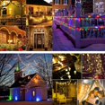 thumbnail image 5 of 50 lámparas solares esféricas de cristal Led de 31 pies para exteriores con 8 modos para exteriores, árbol de Navidad, jardín, terraza, fiesta, exterior, 11 Feliz Sencillez, 5 of 5