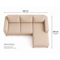 thumbnail image 4 of Sala Esquinera KUU 2 Piezas Lado Izquierdo Suede Marfil | Remates MX, 4 of 4