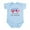 Sky Blue, variant on CafePress - Half British Half American Body Suit - Baby Light Bodysuit, Size Newborn - 24 Months