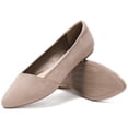thumbnail image 2 of Veittes Women's Wide Width Suede Ballet Flats - Pointed Toe, Anti-Slip Sole, Comfortable for Office., 2 of 7