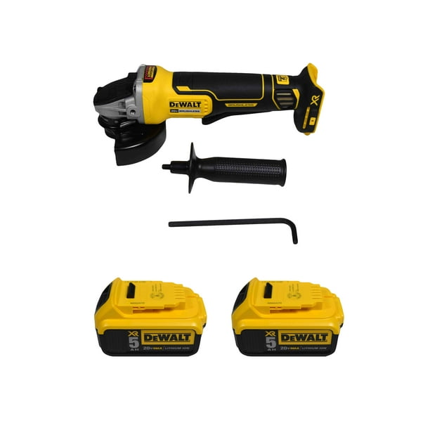 Dewalt DCG413 20v 41/2" Grinder w/ 2 Pack DCB205 20V 5.0AH Battery