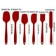 thumbnail image 5 of Juego de 6 espátulas | Utensilios de cocina de silicona resistentes al calor con cepillo | Raspador de goma apto para uso alimentario para hornear, cocinar y mezclar | Asas colgantes aptas para, 5 of 6