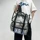 thumbnail image 1 of Mochila de estudiante de PVC transparente Mochila deportiva de gran capacidad para el trabajo (negro) Likrtyny Para Estrenar, 1 of 9