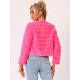 thumbnail image 4 of Abrigo mullido de piel sintétisin cuello chaquerecortacálide invierno pamujer RoCaliente S, 4 of 6