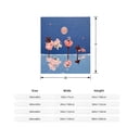 thumbnail image 5 of Durable Soft & Warm Flannel Blanket - Cozy Floral Design with Pink Roses Perfect for Sofa Travel Bed & Chair - Dreamy Comfort, 5 of 7