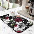 thumbnail image 2 of Washable Rubber Colorful Floral Dish Drying Mats for Kitchen Counter Home Large Coffee Bar Pad Accessories and Decor for Utensils Stemware 19.5''x12'', 2 of 7